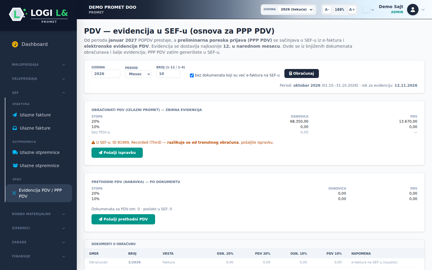 eOtpremnica i ePDV — ekran 4